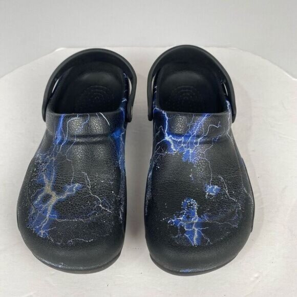 Crocs Bistro Work Clog Slip Resistant, Men's size M6 W8 Black/Lightning Bolts. - Picture 9 of 10
